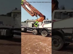 Тележка 2014 конкретного насоса шасси тяжелых индустрий 56m Scania Zoomlion подержанная