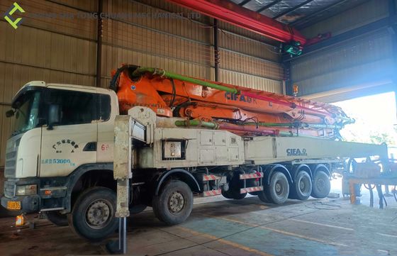 Шасси CIFA 58m Scania использовало конкретную тележку насоса заграждения