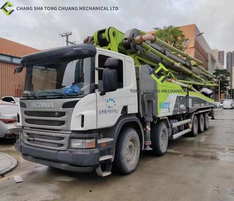 Тележка 63m конкретного насоса Zoomlion 2018 шасси SCANIA подержанная